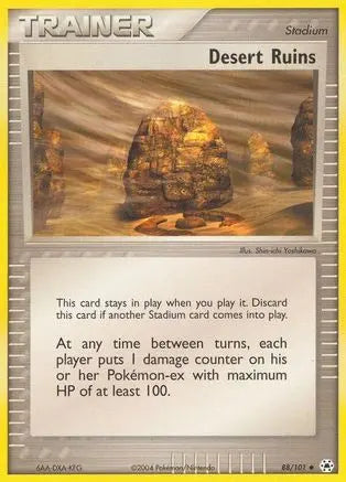 Desert Ruins (88/101) [EX: Hidden Legends] Pokémon