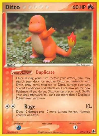 Ditto (37/113) (Stamped) [EX: Delta Species] Pokémon