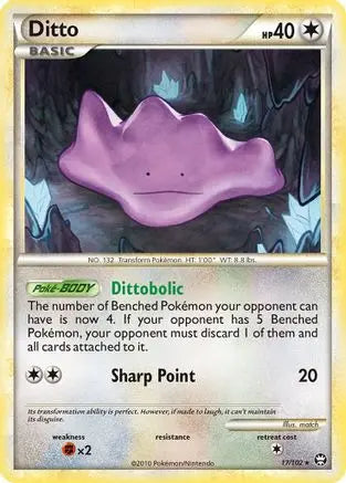 Ditto (17/102) [HeartGold & SoulSilver: Triumphant] Pokémon