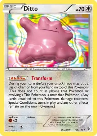 Ditto (108/149) [Black & White: Boundaries Crossed] Pokémon