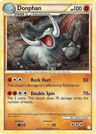 Donphan (40/123) [HeartGold & SoulSilver: Base Set] Pokémon