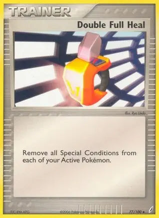 Double Full Heal (77/100) (Stamped) [EX: Crystal Guardians] Pokémon
