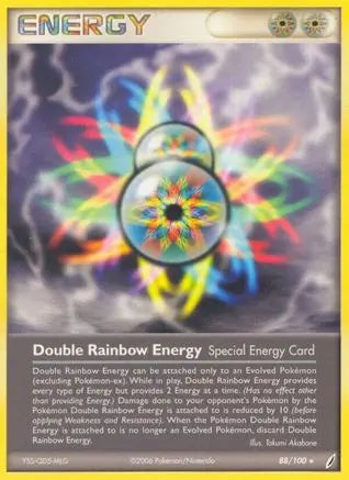 Double Rainbow Energy (88/100) (Stamped) [EX: Crystal Guardians] Pokémon