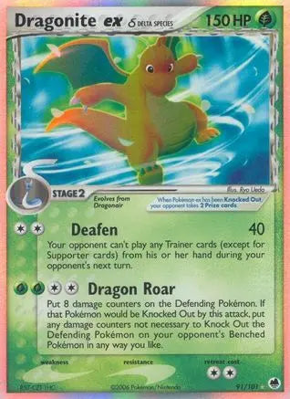 Dragonite ex (91/101) (Delta Species) [EX: Dragon Frontiers] Pokémon