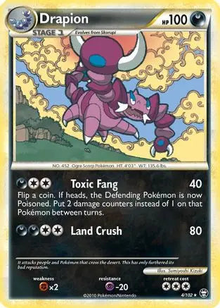 Drapion (4/102) [HeartGold & SoulSilver: Triumphant] Pokémon