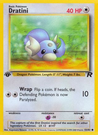 Dratini (53/82) [Team Rocket 1st Edition] Pokémon