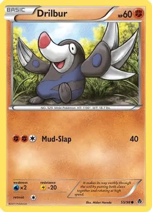 Drilbur (55/98) [Black & White: Emerging Powers] Pokémon