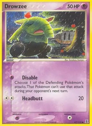 Drowzee (67/113) (Stamped) [EX: Delta Species] Pokémon