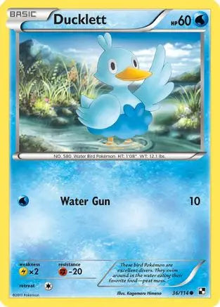 Ducklett (36/114) [Black & White: Base Set] Pokémon