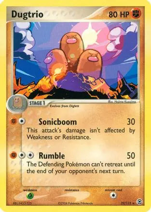 Dugtrio (22/112) [EX: FireRed & LeafGreen] Pokémon
