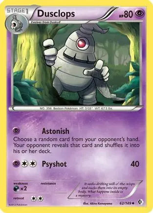 Dusclops (62/149) [Black & White: Boundaries Crossed] Pokémon