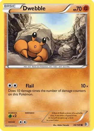 Dwebble (84/149) [Black & White: Boundaries Crossed] Pokémon