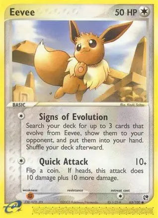 Eevee (63/100) [EX: Sandstorm] Pokémon