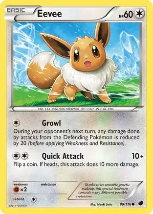 Eevee (89/116) [Black & White: Plasma Freeze] Pokémon