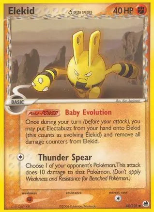 Elekid (48/101) (Delta Species) (Stamped) [EX: Dragon Frontiers] Pokémon