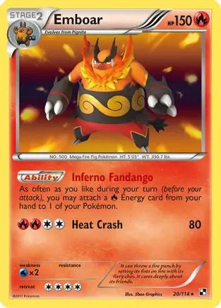 Emboar (20/114) [Black & White: Base Set] Pokémon
