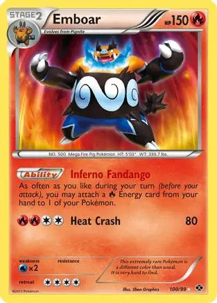 Emboar (100/99) [Black & White: Next Destinies] Pokémon