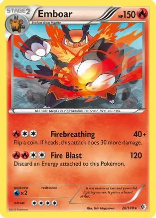 Emboar (26/149) [Black & White: Boundaries Crossed] Pokémon