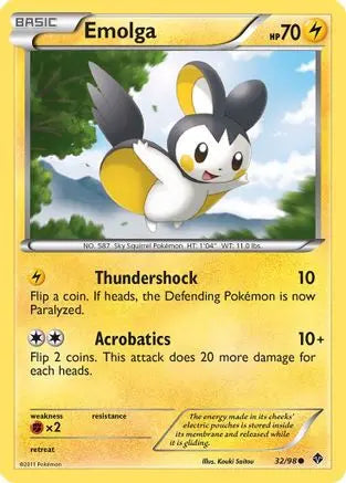 Emolga (32/98) [Black & White: Emerging Powers] Pokémon