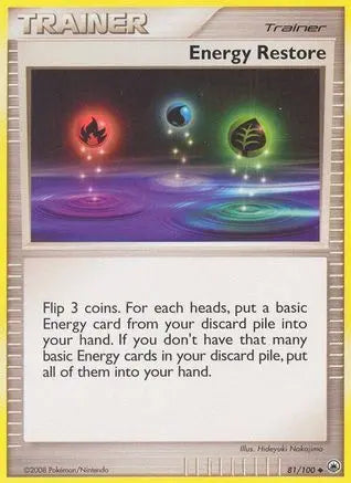 Energy Restore (81/100) [Diamond & Pearl: Majestic Dawn] Pokémon