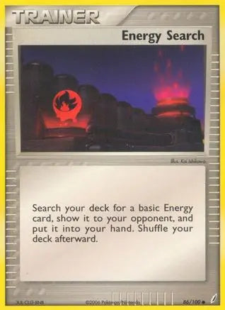 Energy Search (86/100) (Stamped) [EX: Crystal Guardians] Pokémon