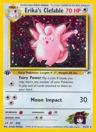 Erika's Clefable (3/132) [Gym Heroes Unlimited] Pokémon