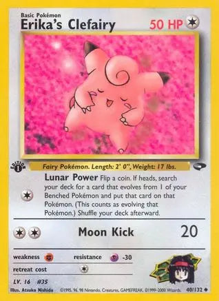 Erika's Clefairy (40/132) [Gym Challenge 1st Edition] Pokémon