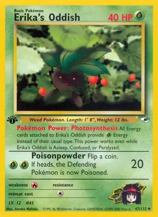 Erika's Oddish (47/132) [Gym Heroes 1st Edition] Pokémon