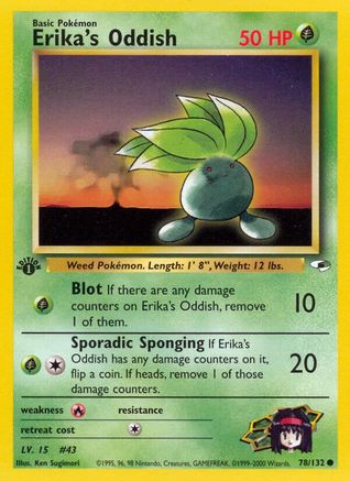 Erika's Oddish (78/132) [Gym Heroes 1st Edition] Pokémon