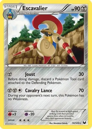 Escavalier (74/108) [Black & White: Dark Explorers] Pokémon