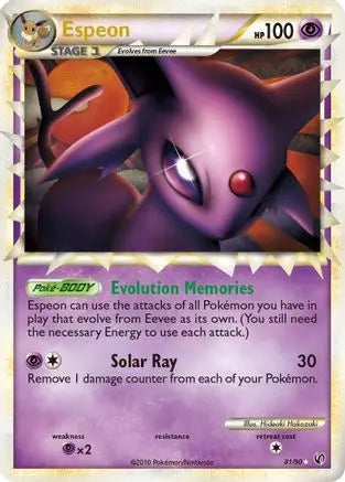 Espeon (81/90) [HeartGold & SoulSilver: Undaunted] Pokémon