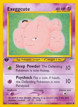 Exeggcute (64/105) [Neo Destiny 1st Edition] Pokémon