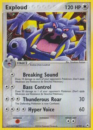 Exploud (6/101) [EX: Hidden Legends] Pokémon