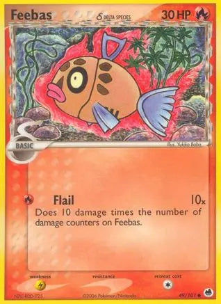 Feebas (49/101) (Delta Species) (Stamped) [EX: Dragon Frontiers] Pokémon