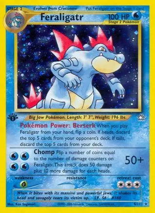 Feraligatr (4/111) [Neo Genesis 1st Edition] Pokémon
