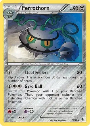 Ferrothorn (72/98) [Black & White: Emerging Powers] Pokémon