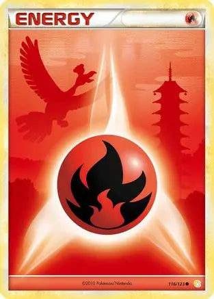 Fire Energy (116/123) [HeartGold & SoulSilver: Base Set] Pokémon
