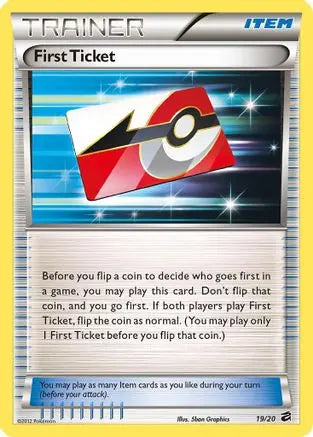 First Ticket (19/20) [Black & White: Dragon Vault] Pokémon
