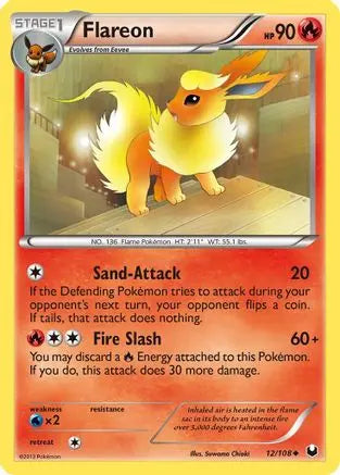 Flareon (12/108) [Black & White: Dark Explorers] Pokémon