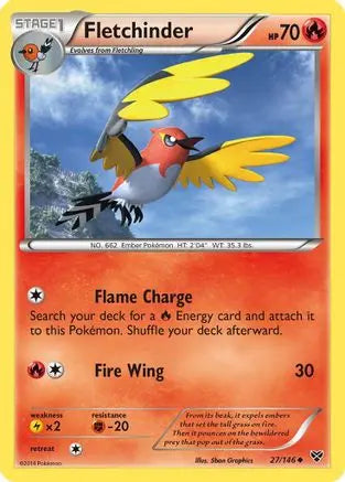 Fletchinder (27/146) [XY: Base Set] Pokémon