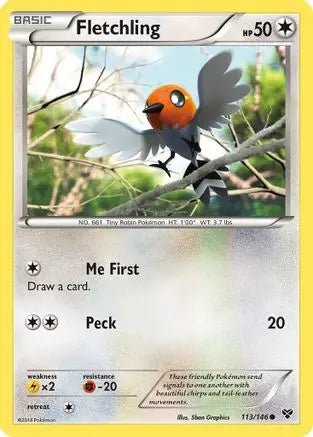 Fletchling (113/146) [XY: Base Set] Pokémon
