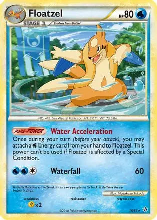 Floatzel (16/95) [HeartGold & SoulSilver: Unleashed] Pokémon