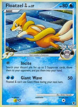 Floatzel GL (4/111) [Platinum: Rising Rivals] Pokémon
