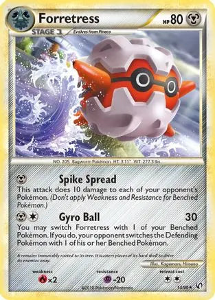 Forretress (13/90) [HeartGold & SoulSilver: Undaunted] Pokémon