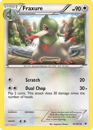Fraxure (87/101) [Black & White: Noble Victories] Pokémon