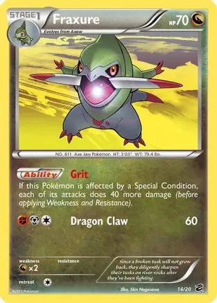Fraxure (14/20) [Black & White: Dragon Vault] Pokémon