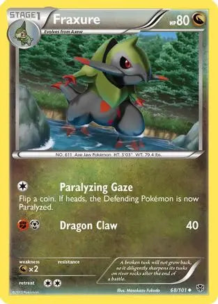 Fraxure (68/101) [Black & White: Plasma Blast] Pokémon