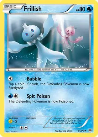 Frillish (34/99) [Black & White: Next Destinies] Pokémon