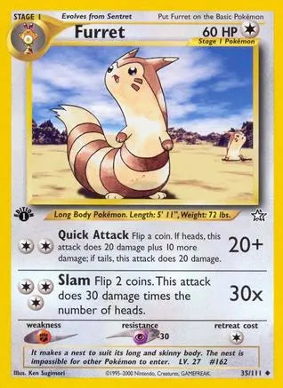 Furret (35/111) [Neo Genesis 1st Edition] Pokémon