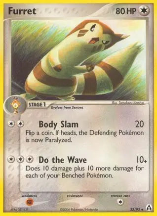 Furret (33/92) (Stamped) [EX: Legend Maker] Pokémon